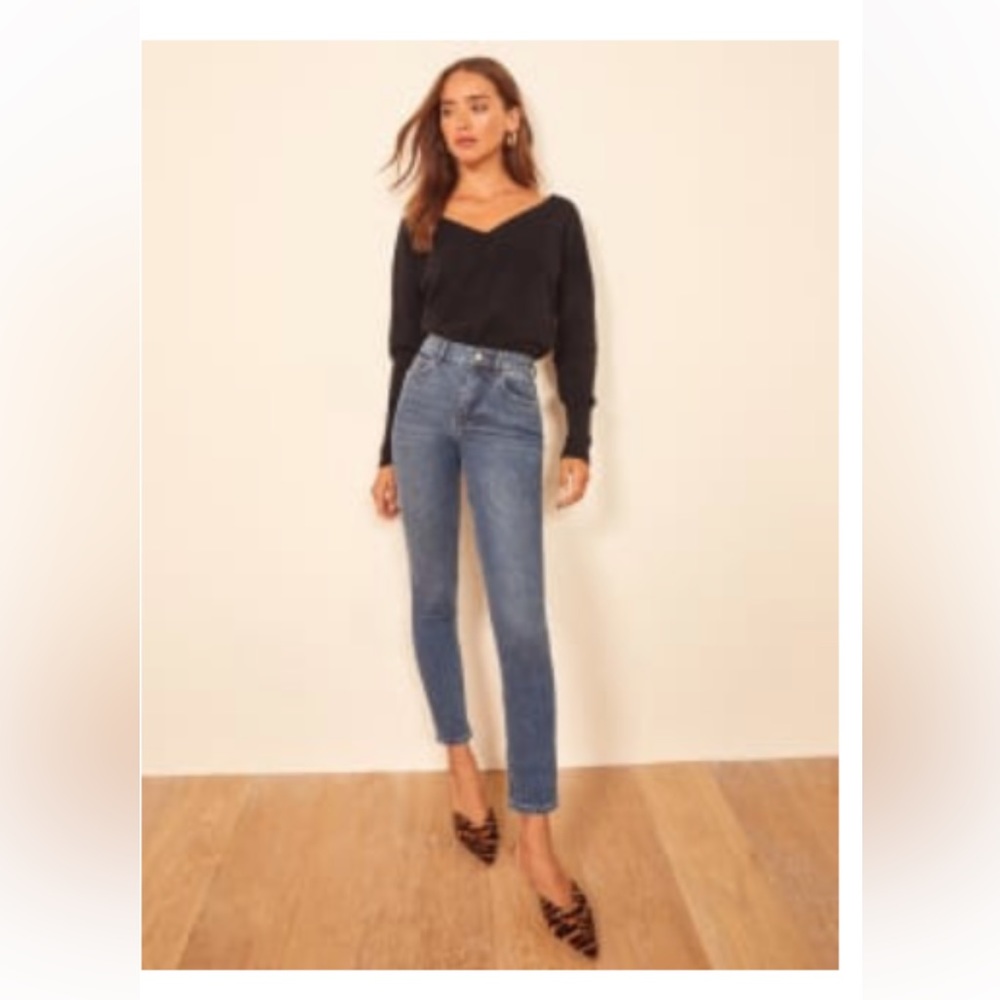 Reformation High and Skinny crop jeans
